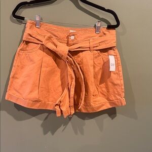 GAP Women's High Waist Orange Shorts